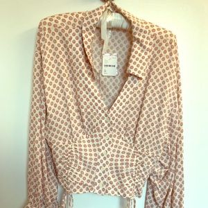 Free People Printed Blouse.